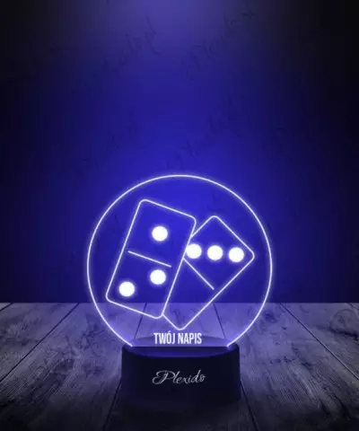 Lampka LED 3D Plexido Prezent Klocki Domino - 2