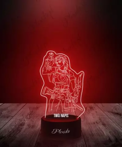 Lampka LED 3D Plexido Prezent Gra Valorant Skye - 1