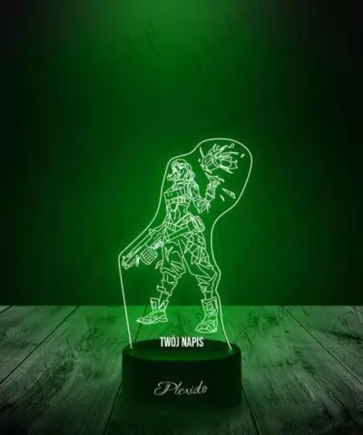 Lampka LED 3D Plexido Prezent Gra Valorant Raze - 2