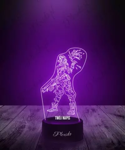 Lampka LED 3D Plexido Prezent Gra Valorant Raze - 3