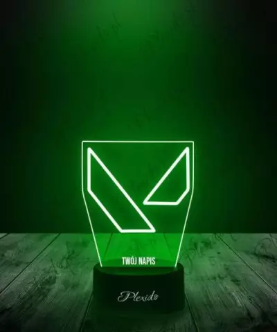 Lampka LED 3D Plexido Prezent Gra Valorant Logo - 3