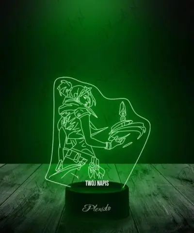 Lampka LED 3D Plexido Prezent Valorant Jett - 2