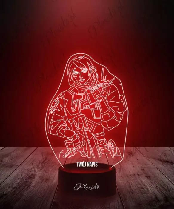 Lampka LED 3D Plexido Prezent Valorant Deadlock - 1