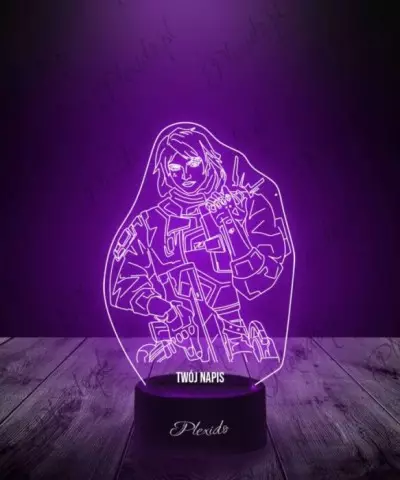 Lampka LED 3D Plexido Prezent Valorant Deadlock - 3