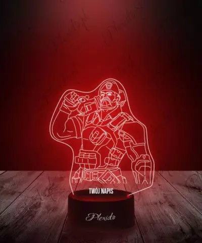 Lampka LED 3D Plexido Prezent Valorant Brimstone - 2