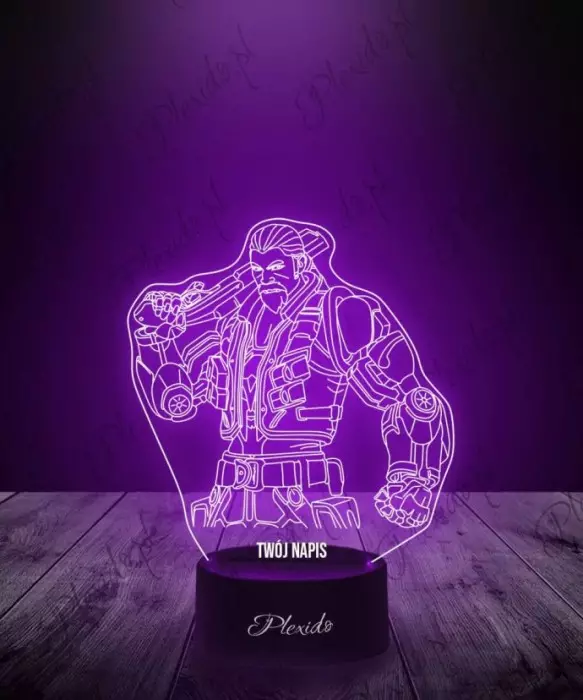 Lampka LED 3D Plexido Prezent Valorant Breach