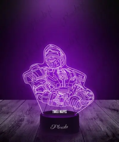 Lampka LED 3D Plexido Prezent Gra Apex Newcastle - 3