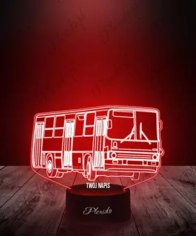Lampka LED 3D Plexido Autobus Ikarus 260 - 3