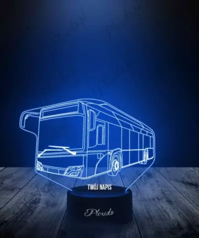 Lampka LED 3D Plexido Autobus Solaris Urbino Electric - 2