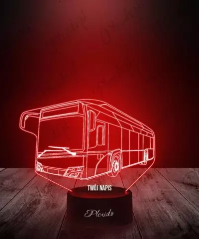 Lampka LED 3D Plexido Autobus Solaris Urbino Electric - 3