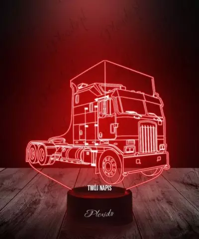 Lampka LED 3D Plexido Ciężarówka Kenworth K100 - 2