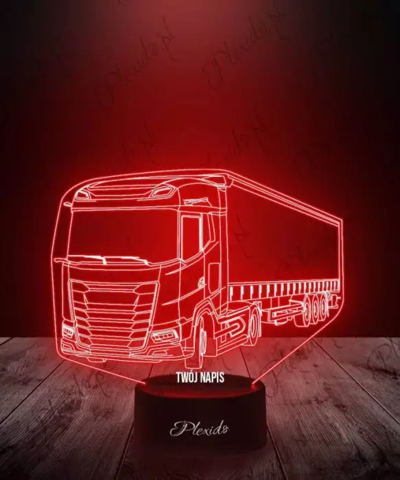 Lampka LED 3D Plexido Ciężarówka Tir Daf XG - 1
