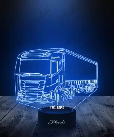 Lampka LED 3D Plexido Ciężarówka Tir Daf XG - 2