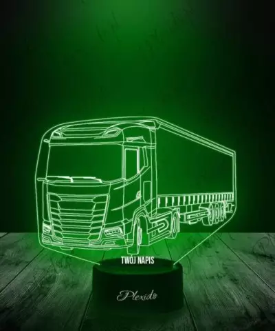 Lampka LED 3D Plexido Ciężarówka Tir Daf XG - 3