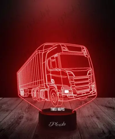 Lampka LED 3D Plexido Ciężarówka Scania R560 - 2
