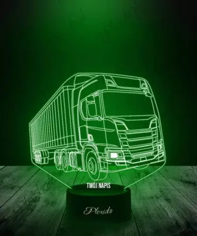 Lampka LED 3D Plexido Ciężarówka Scania R560 - 3