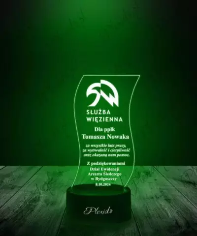 Lampka LED 3D Plexido Podziękowanie Służba Więzienna - 2