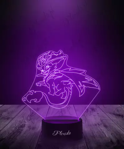 Lampka LED 3D Plexido Leaque Of Legends Smolder - 1