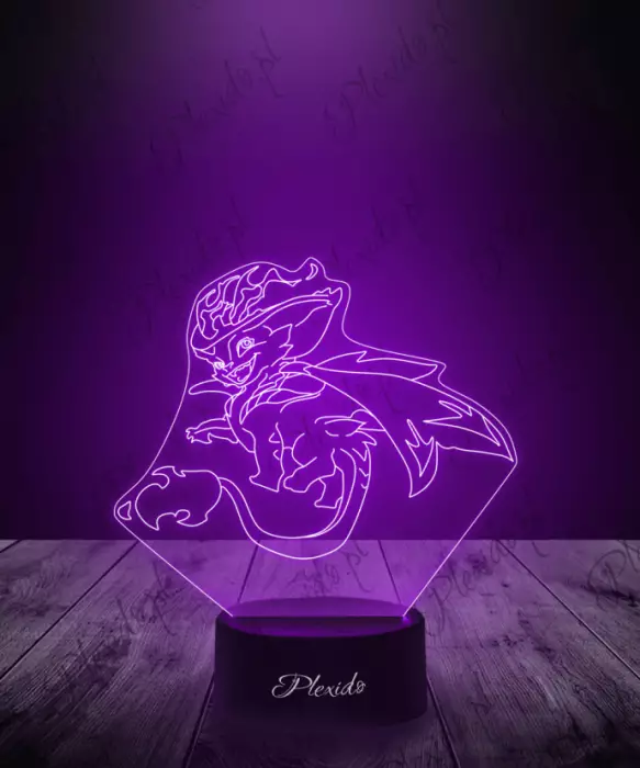 Lampka LED 3D Plexido Leaque Of Legends Smolder - 1