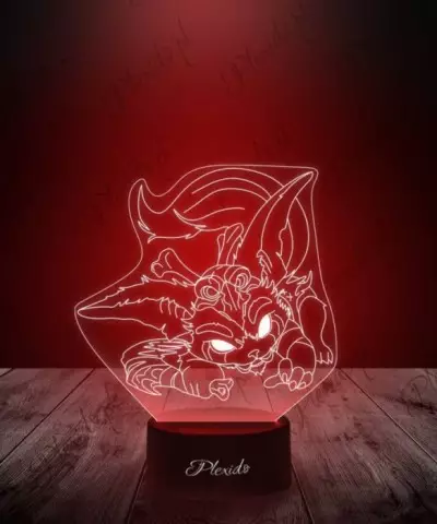 Lampka LED 3D Plexido Leaque Of Legends Gnar - 2