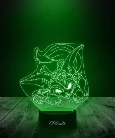Lampka LED 3D Plexido Leaque Of Legends Gnar - 3