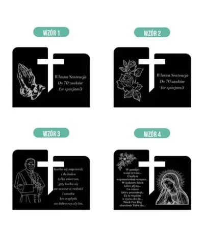 Duży Znicz Solarny Led Statuetka na Grób Cmentarz Wszystkich Świętych Wzory Płomień - 2