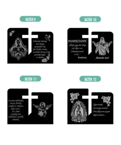 Duży Znicz Solarny Led Statuetka na Grób Cmentarz Wszystkich Świętych Wzory Płomień - 4