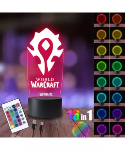 Lampka Nocna 3D LED LAMP World of Warcraft