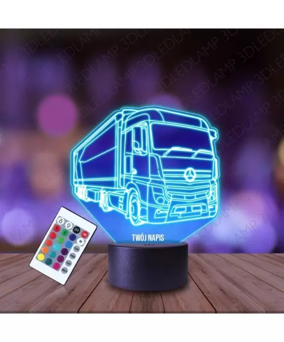 Lampka Nocna 3D LED LAMP Ciężarówka Mercedes
