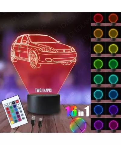 Lampka Nocna 3D LED LAMP Suzuki Reno