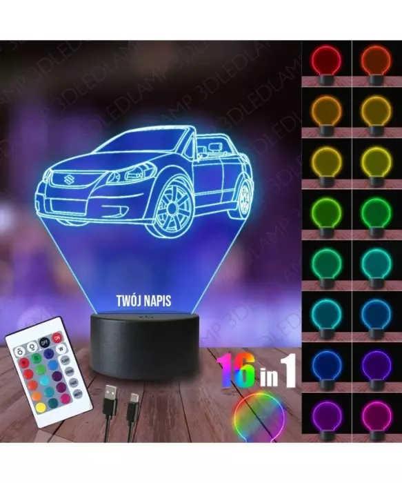 Lampka Nocna 3D LED LAMP Suzuki Makai