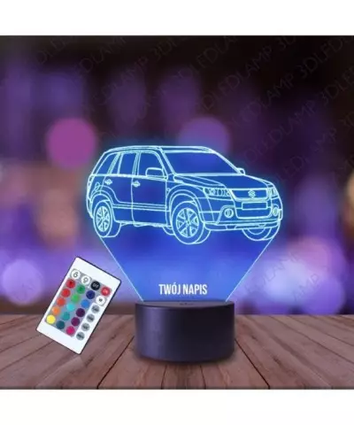 Lampka Nocna 3D LED LAMP Suzuki Grand