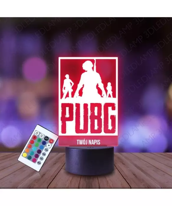 Lampka Nocna 3D LED LAMP PUBG Postacie PlayerUnknown’s Battlegrounds