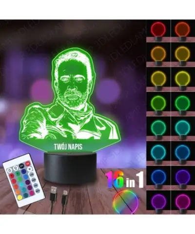 Lampka Nocna 3D LED LAMP The Walking Dead Negan