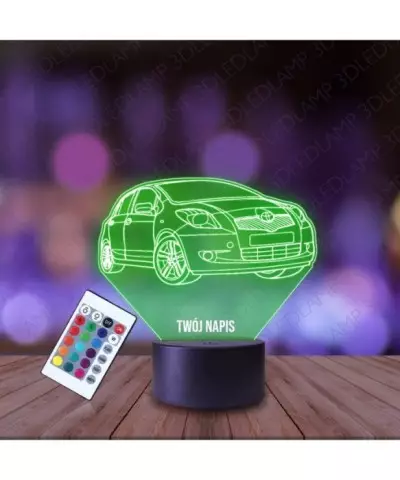 Lampka Nocna 3D LED LAMP Toyota Yaris