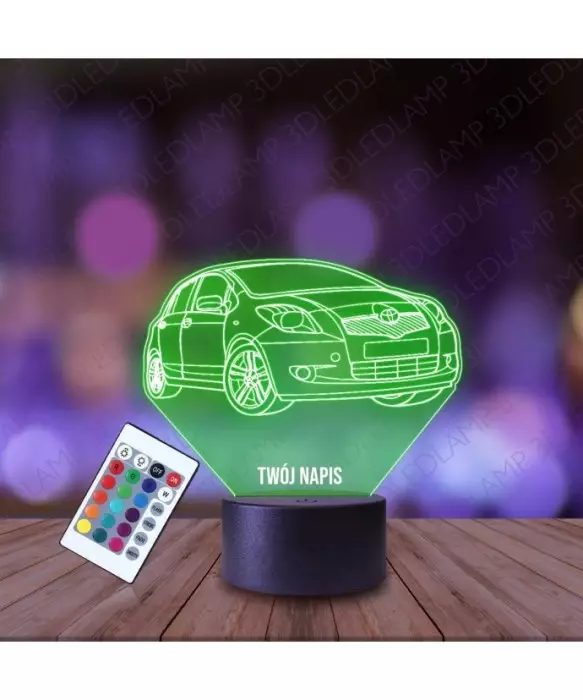 Lampka Nocna 3D LED LAMP Toyota Yaris