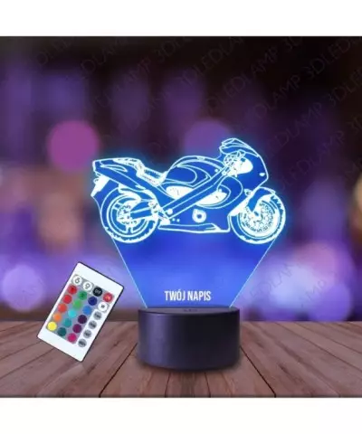 Lampka Nocna 3D LED LAMP Motocykl Bimota Ścigacz