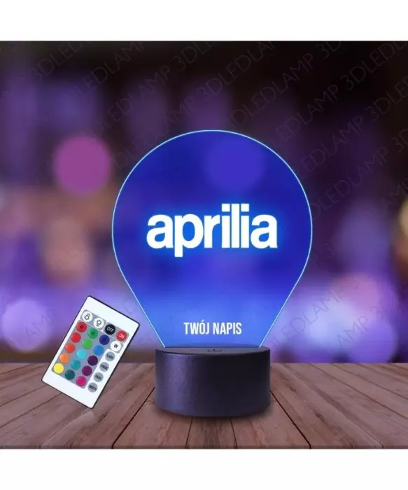 Lampka Nocna 3D LED LAMP Aprilia Emblemat