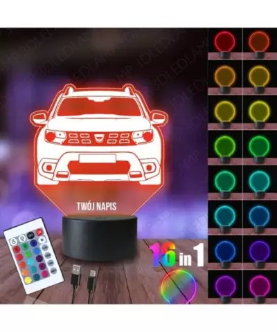 Lampka Nocna 3D LED LAMP Dacia