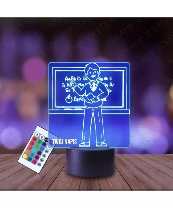Lampka Nocna 3D LED LAMP Nauczyciel Zawód