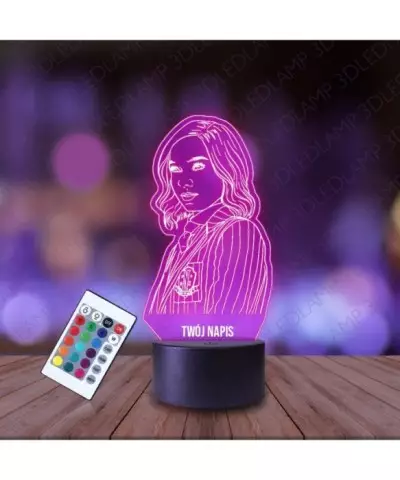 Lampka Nocna 3D LED LAMP Rodzina Addamsów Wednesday Enid Sinclair