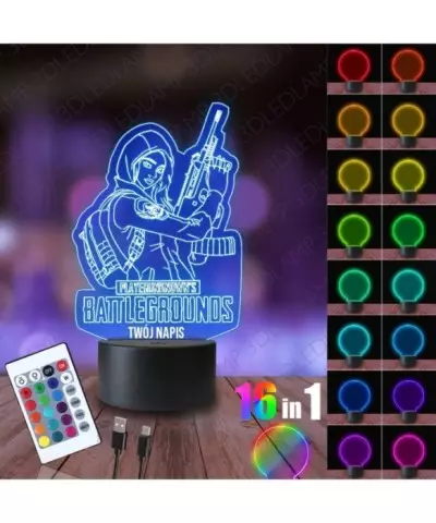 Lampka Nocna 3D LED LAMP PUBG PUBG PlayerUnknown’s Battlegrounds