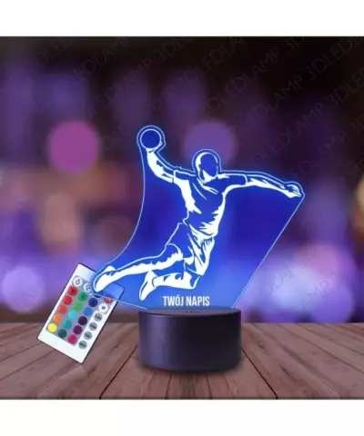 Lampka Nocna 3D LED LAMP Piłka Ręczna Szczypiornista