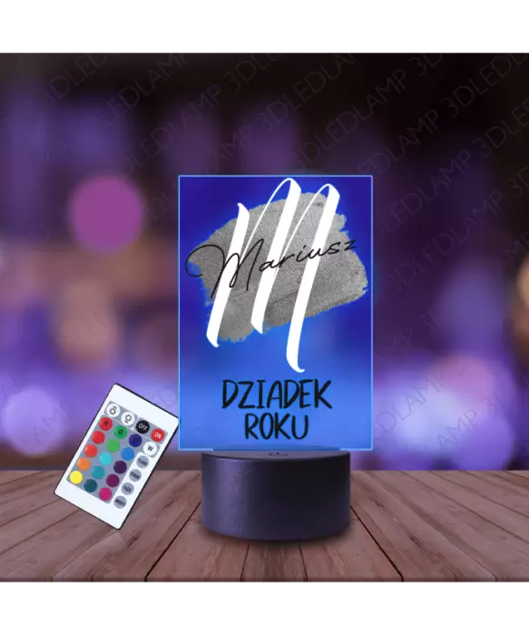 Lampka Nocna 3D LED Lamp Dzień Dziadka Statuetka