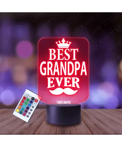 Lampka Nocna 3D LED Lamp Prezent Dla Dziadka