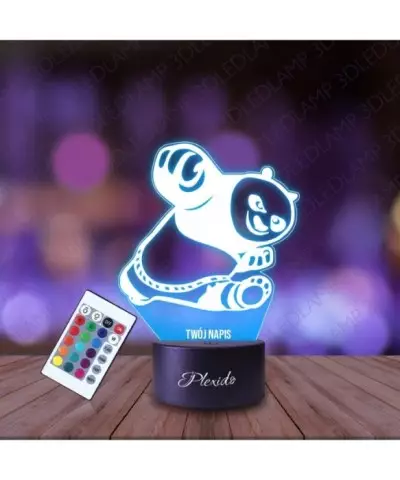Lampka Nocna 3D LED LAMP Bajka Kung Fu Panda Po