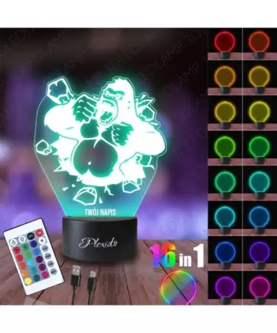 Lampka Nocna 3D LED LAMP Goryl King Kong