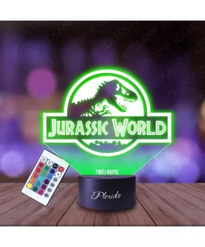 Lampka Nocna 3D LED LAMP Film Park Jurajski Jurassic World