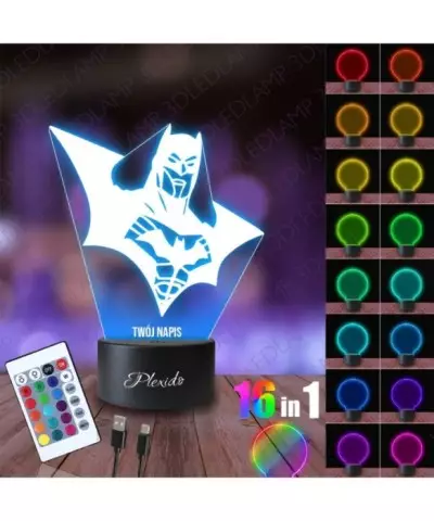 Lampka Nocna 3D LED LAMP Film Batman Czarny Rycerz