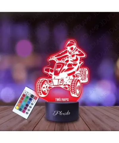 Lampka Nocna 3D LED LAMP Motoryzacja Quad Pojazd Rajdowiec